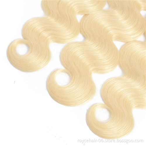 Grade 12A Peruvian Hair Bodywave 613# Virgin Hair  100%  Unprocessed Human Hair Blonde Weft Vendors